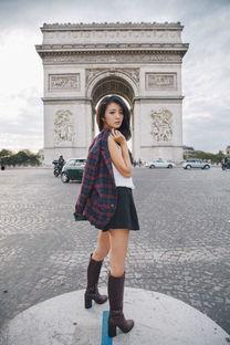 安以轩生活照街拍,生活照街拍尽显女神风采